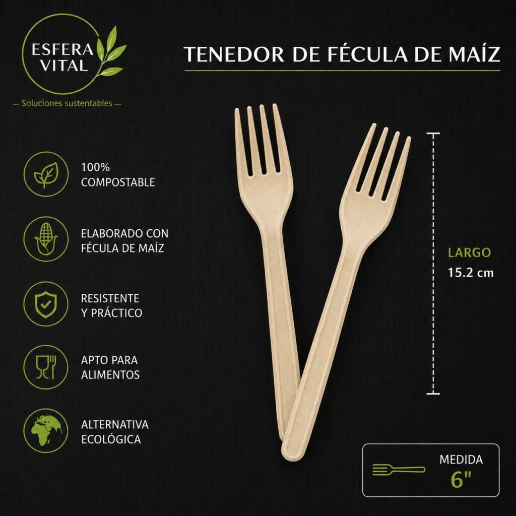 Tenedor de Fécula de Maíz