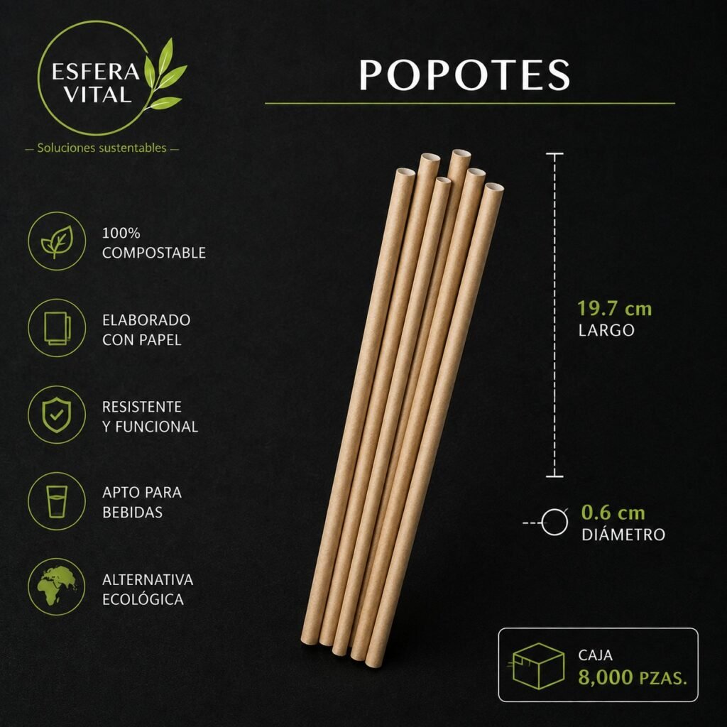 Popotes Biodegradables